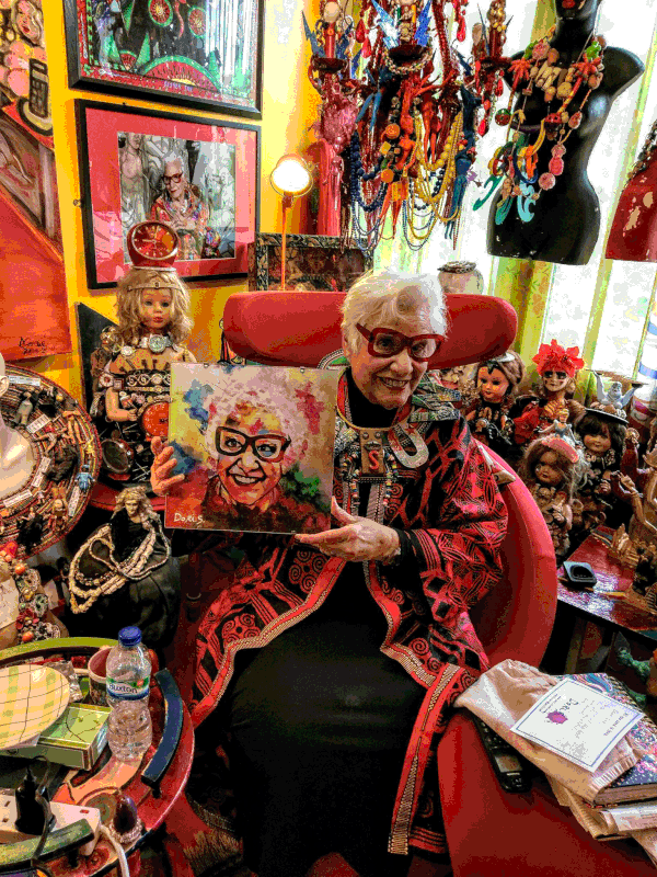 Sue KreitzmanIn Artist with dori shasha colorful portrait
