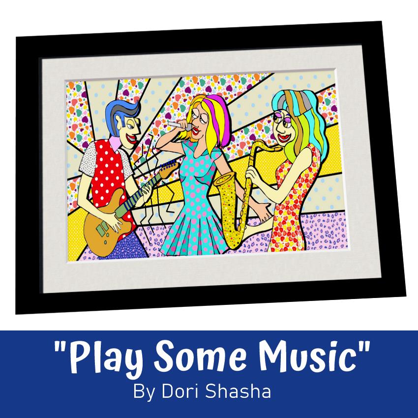Play some music artwork by Dori Shasha