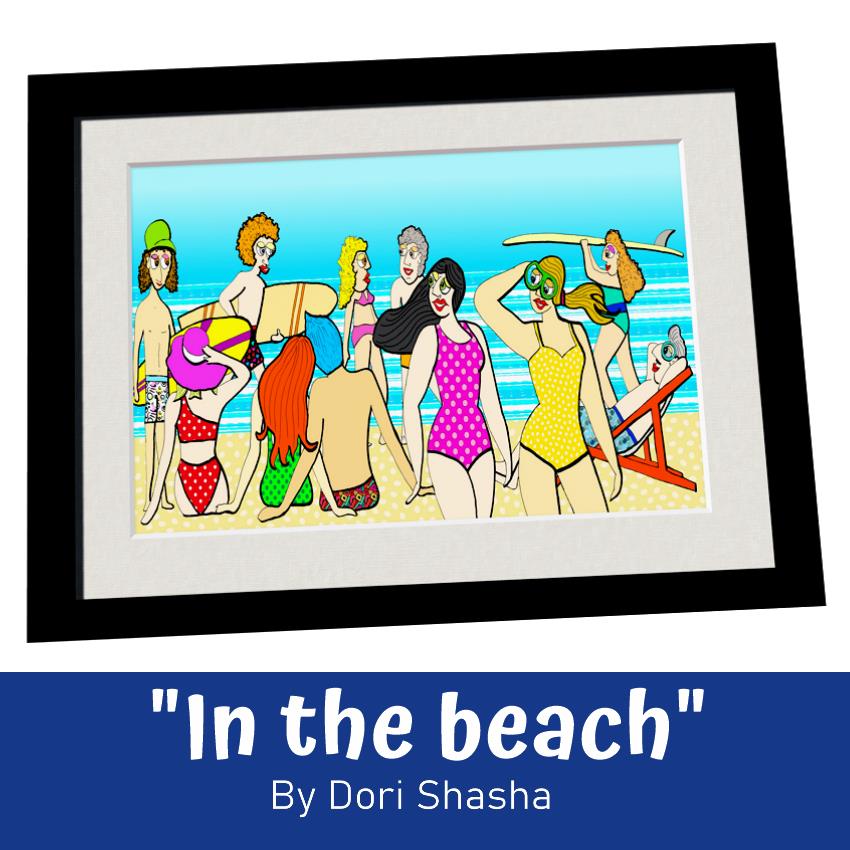 In the beach artwork by Dori Shahsa