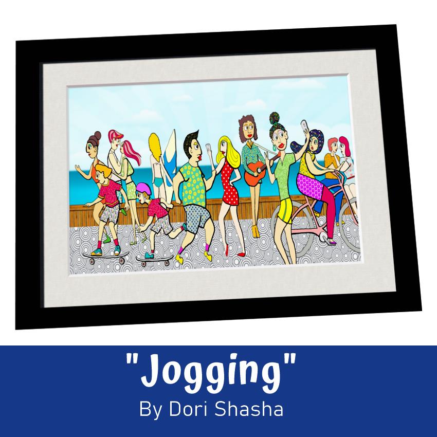 Jogging - artwork by Dori shasha